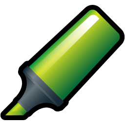 Highlighter Green Icon 256x256 png